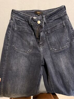 Quince Women's Dark Wash High-Rise Straight Jeans (worn twice!)